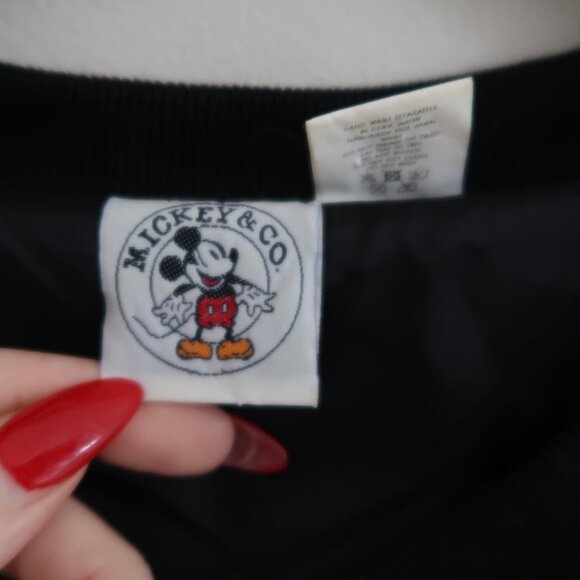 Vintage 90s Mickey & Co Disney “Bottoms Up” Sequin Bomber Jacket - Picture 5 of 6